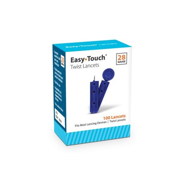 Easy Touch Twist Lancets 28G 100