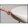 Kwik-Covers 60" Round Fitted Plastic Table Covers, Bundle of 5