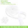 TamBee Cable Ties Straps Cable Ties Wire Organizer Reusable Adjustable