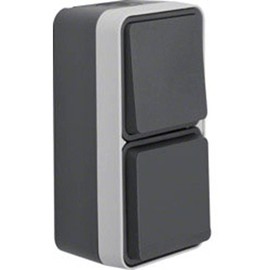 Berker AP Combination 47803515 Light Grey