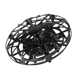AMONIDA Flying Spinner, Flying Saucer Toy, ABS Plastic Alloy Lightweight and Portable Flying Spinner Toy Flying Toys for Multiple Stunts and Flight Movements(Black)