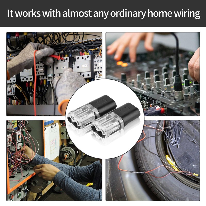 6 PCS Wire Connectors,Electrical Connectors with Locking Buckle,Electrical Wire Connectors，Cable