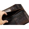 crazy hunter Mens Long Crocodile Head Motorcycle Punk Leather Wallet