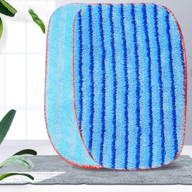 Rinakou 4 Pack A1375-100/101 Microfiber Mop Pads Refills Compatible with McCulloch McCulloch MC1375, MC1385 Steam Cleaners