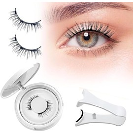 Pestañas Magnéticas riutilizzabili con applicatore, Pestañas Postizas Magneticas de larga duración, Aspecto de Naturales, No requiere pegamento, fácil de colocar (L06, Pestañas Magnéticas)