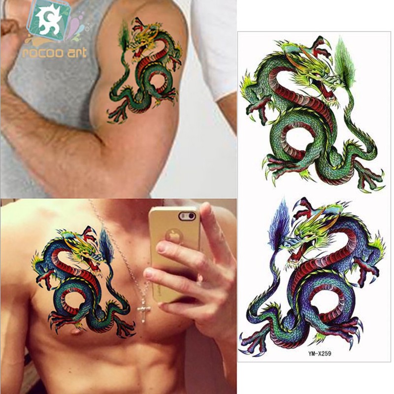 THE FANTASY ymx259 Dragon Tattoo Stickers, Unisex, For Ages 3