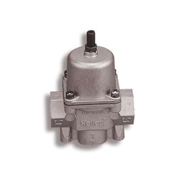 Holley Carburetd Fuel Press Regulator 4.5-9Psi, Shiny
