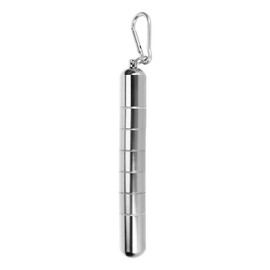 Cigar Tube Aluminum Alloy Waterproof Detachable Sealed Lightweight Cigar Case Tube for Daily Use Silver