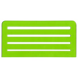 Rapidesign Lettering Aid Template, 1/8, 5/32, 3/16, 1/4 Inch Sizes, 1 Each (R925),Green