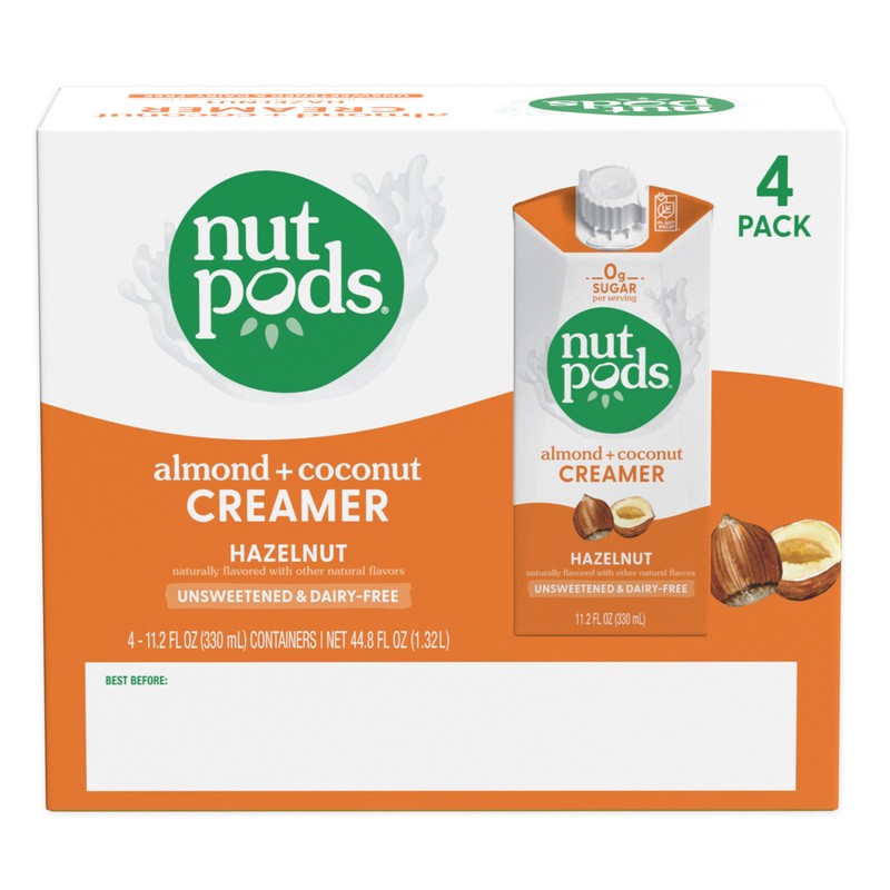 nutpods Hazelnut Creamer - Unsweetened Non Dairy Creamer Made from