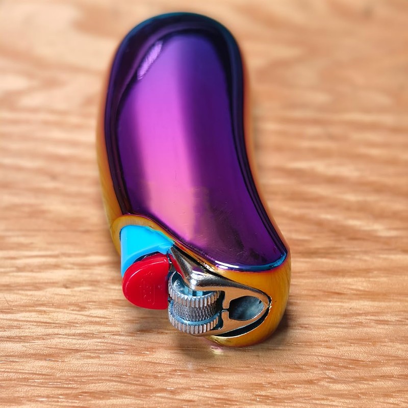 Metal Curve Lighter Case for BIC Full Size Lighter J6,