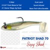 USA Bass Tackle Patriot Shad - Scent Infused Paddle Tail