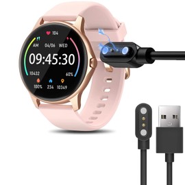 Blueshaweu Charging Cable Compatible with Enomir LW51 Smartwatch, Cable Charger Charging Station for ENOMIR LW51 / Gydom LW51 / Parsonver LW51 Smartwatch (Black)