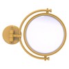 Allied Brass WM-4/4X-SGL 8 Inch Wall Mounted Make-Up Mirror 4X
