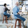 VISWIN Adjustable Drafting Stool for Artists & Adults, 19"-26" Height