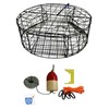 KUFA Vinyl Coated Round Crab Trap & Accessory Kit (100'