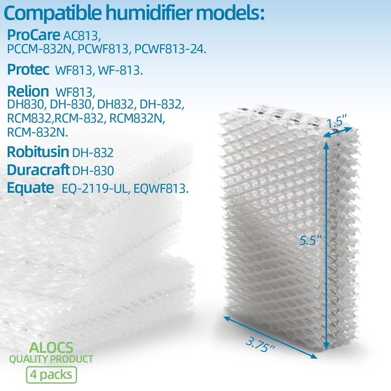 Alocs WF813 Humidifier Filter Replacement for Relion - RCM832 RCM-832N