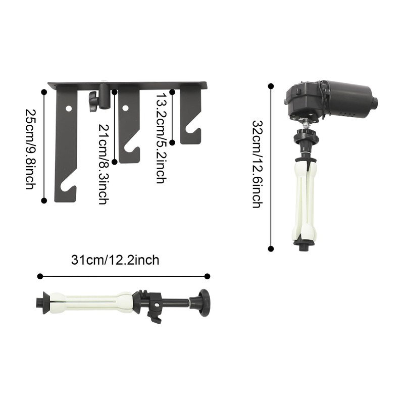4 Roller Manual Background Support System - Wall Mounting Backdrop