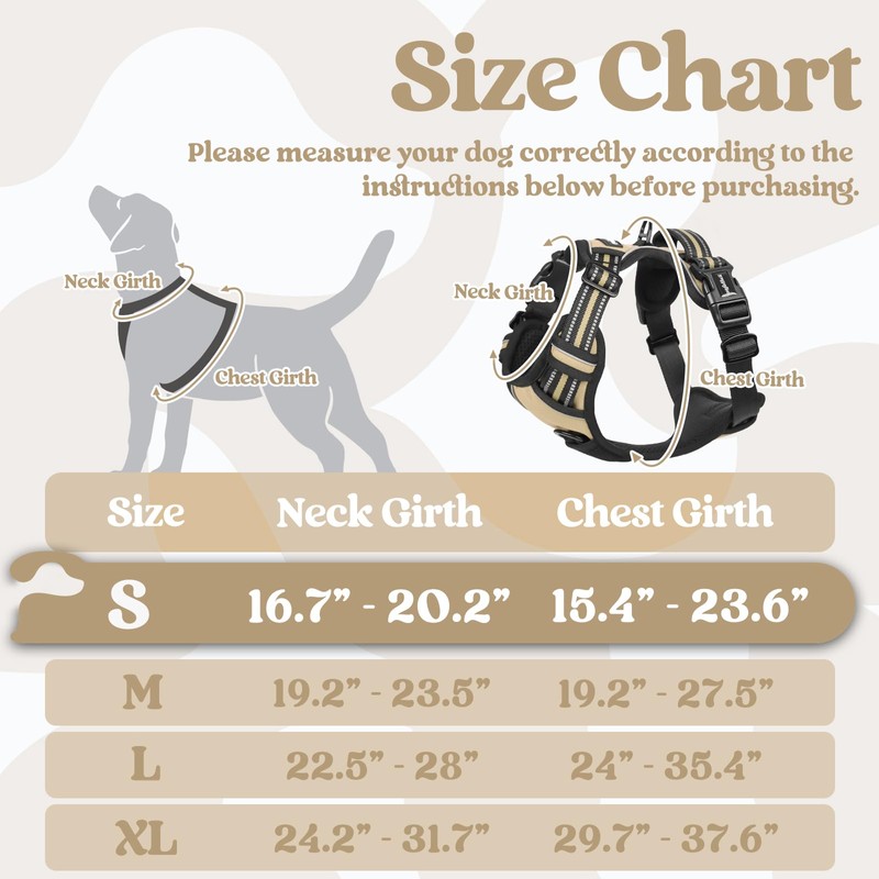 rabbitgoo Dog Harness Small Sized, No Pull Pet Harness with
