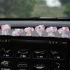HANFEIDA Mini Elephant Figurines Cute Car Dashboard Accessories, 6 Pcs