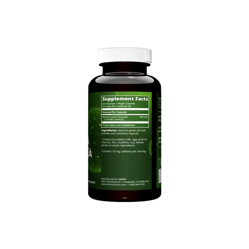 MRM Matcha Green Tea Capsules 60 Servings