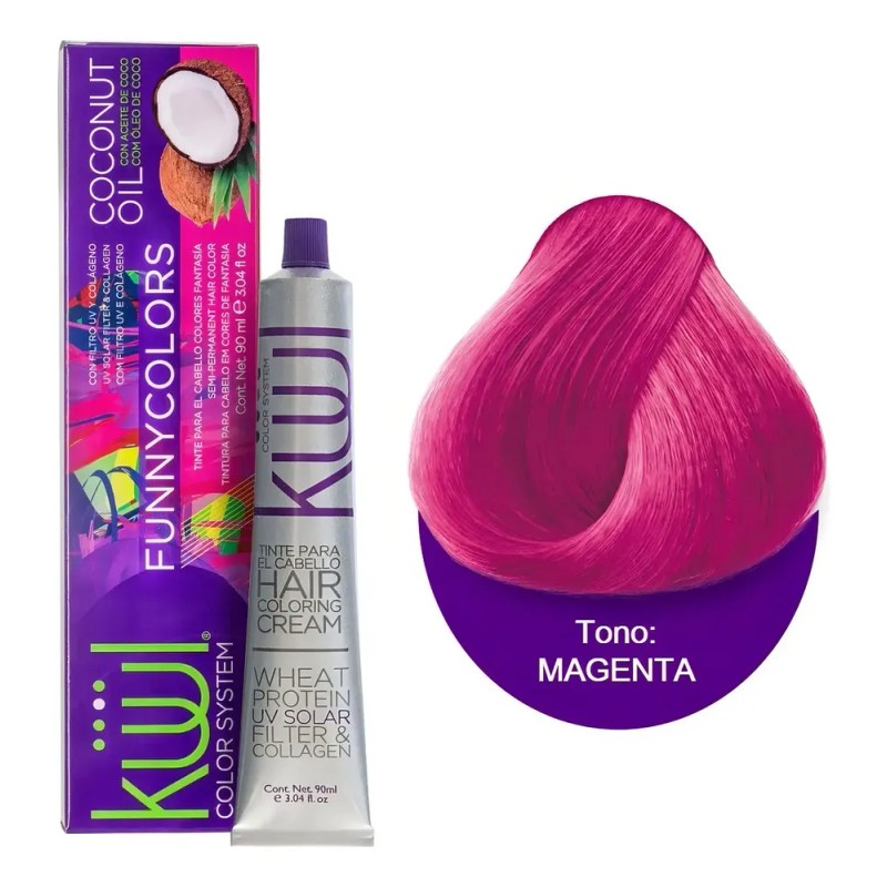 Tinte Küül Fantasía Funny colors tono magenta para cabello