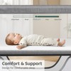 Cowiewie Bassinet Bedside Sleeper, Portable, Breathable, Adjustable Baby Bedside Bassinet