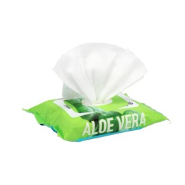 Global Beauty Care Aloe Vera Facial Wipes, 25 ct. Each 50 total (2 Pack)