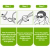 smrtcol Swimming Bungee Goggle Strap-Bungee Cord Straps for Swim Goggles