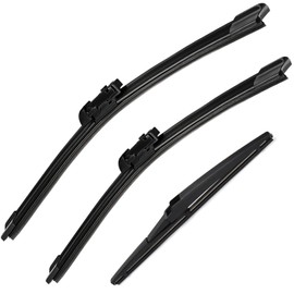 Wenyant 26"/16"/12" Windshield Wipers Compatible with LEXUS NX200t 2015-2017 NX300 2018-2021 NX300h 2015-2021 Front and Rear Wiper Blades for My Car Automotive Replacement (Set of 3)