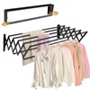 XL-31.5'' Wall Mounted Clothes Drying Rack, 130 lbs Large Capacity