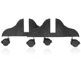 SEWACC 2pcs Partition Support Legs Kickstand Room Divider Bracket Partition Movable Wheel Folding Room Divider Room Divider Feet Accessories for Snow Blower Plastic Office Screen