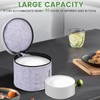 4Pcs China Storage Container with Lid 7/8.5/10/12inch Felt Plate Dish