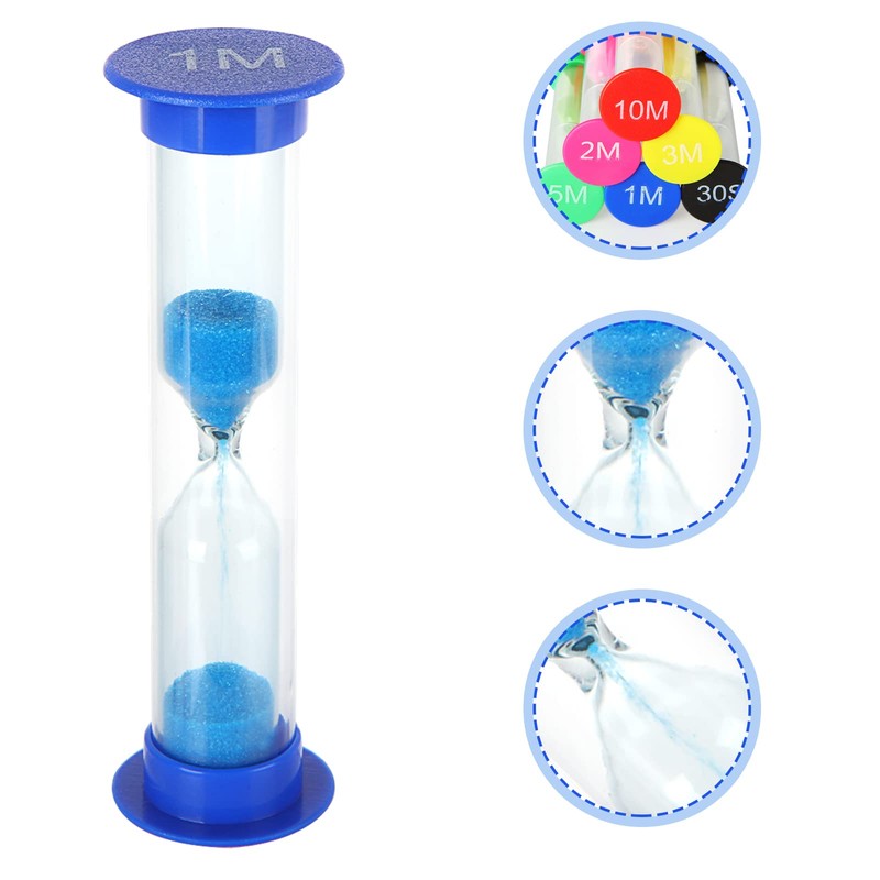 GOYADA Set of 36 Sand Timers, 6 Colours, 30 S/1