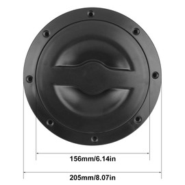 SPYMINNPOO 6 Inch Deck Plate Kit Deck Hatch Kayak Boat Marine Deck Plate with Storage Bag Kit for Kayak Boat Accessories Water Sports Boating