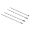 4Pcs Extended Carbide Rotating Burr Set 1/4in Shank Tungsten Steel