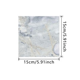 Crumya Tile Stickers, 20-Sheet 15.24 * 15.24CM Peel and Stick Marble Style Talavera Mexican Crystal Tile Sticker Kitchen/Bathroom Backsplash Tile Detachable DIY Wall Decals -Room Décor.