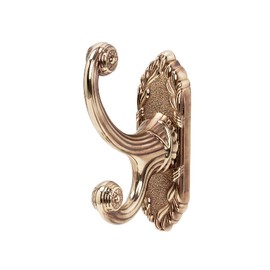 Alno A8599-PA Ribbon & Reed Robe Hooks Traditional, Polished Antique