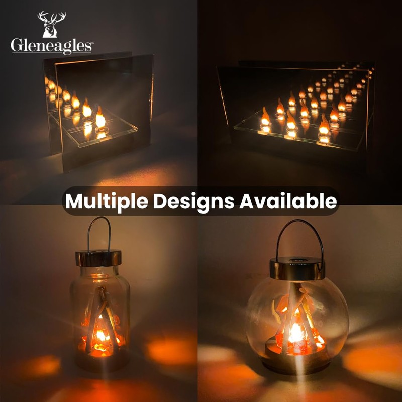 Cello Gleneagles Campfire Large LED Lantern, USB Powered, Realistic Flame