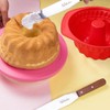 Webake Molde de silicona estriada para tartas, molde antiadherente para