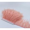 FeatherParadise Blush Pink Ostrich Feather Trims Fringes Sewn on Feather