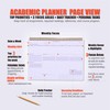 Weekly Academic Planner for Student - 54 Weeks Spiral Dashboard
