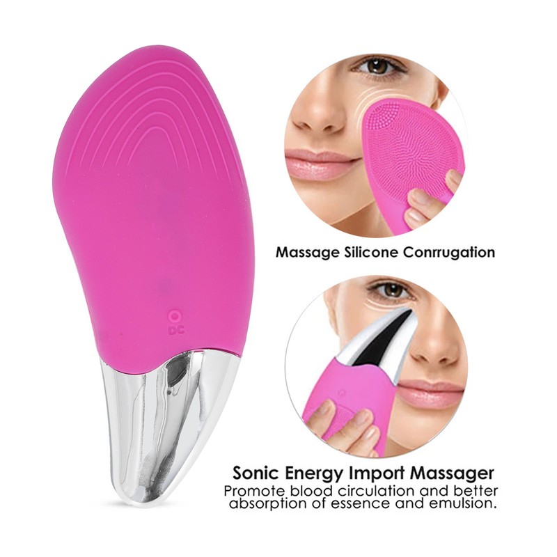 Face Cleansing Brush Deep Pore Cleansing Skin Massager Ultrasonic Silicone