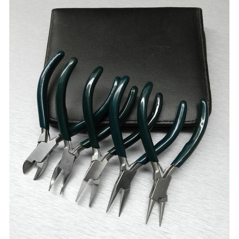 5 Pc Jewelers Pliers Set Jewelry Making Beading Wire Wrapping