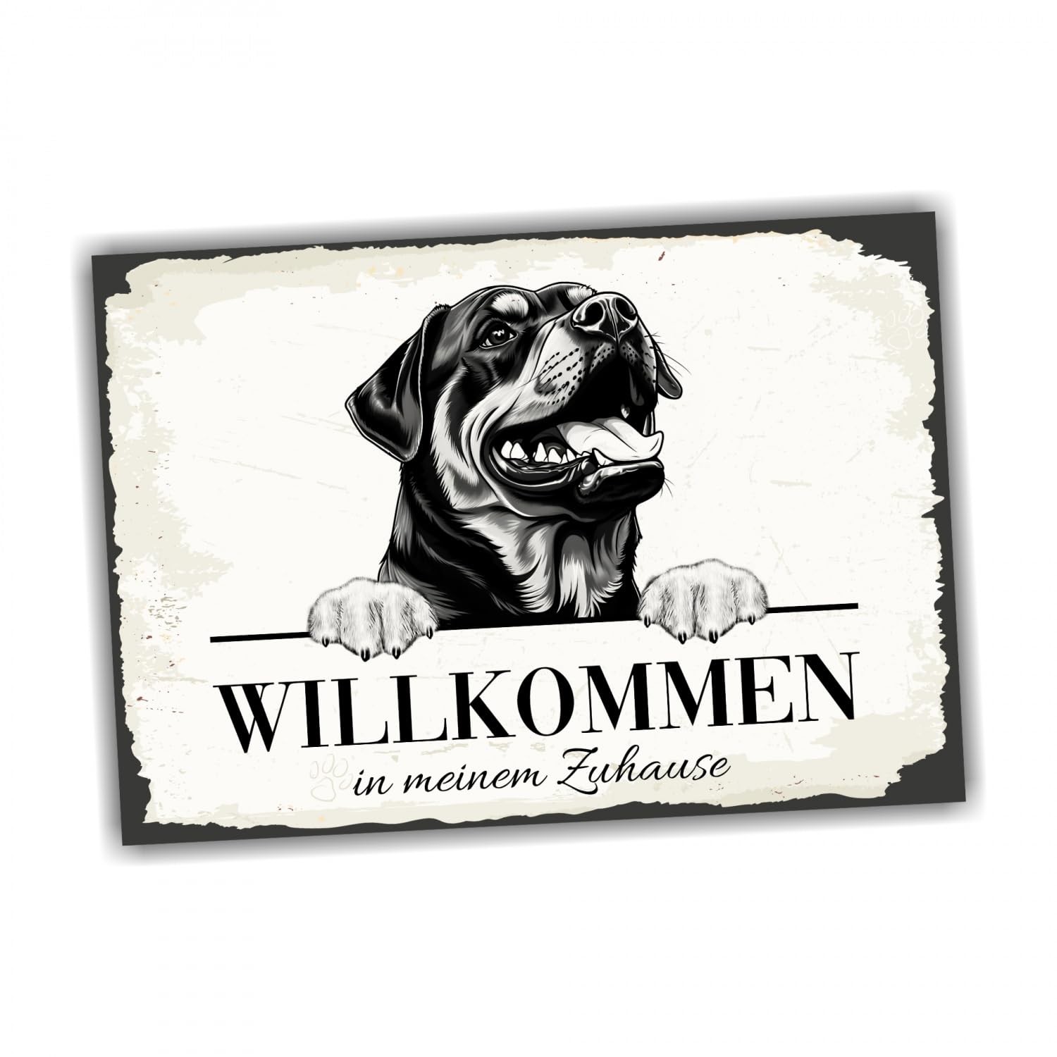 siviwonder Dog Sign Welcome Home Rottweiler Rottie No.2 Dog Sign Saying ...