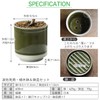 Leaf88 Made in Japan Flowerpot with Saucer, 4.1 x 4.5
