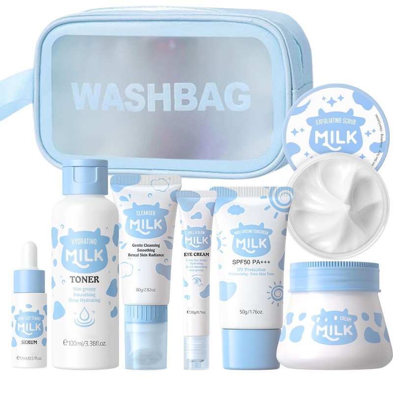 Set De Cuidado De La Piel Con Leche Para Nias