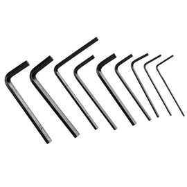 9-Piece Guitar Allen Key Set, Metal Allen Key with Flat End Instrument Accessories Acoustic Guitar Allen Key for Repair, Maintenance, Installation