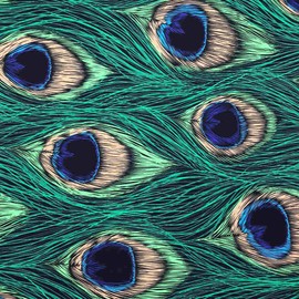 Kt KILOtela Digital Print Satin Fabric 100% Cotton 300 Thread Count 300 Thread Count 300 cm Wide Choose Length 50 by 50 cm for Decoration and Clothing - Green