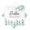Pack of 40 Serviettes Schön Dass Du Da Bist, Eucalyptus